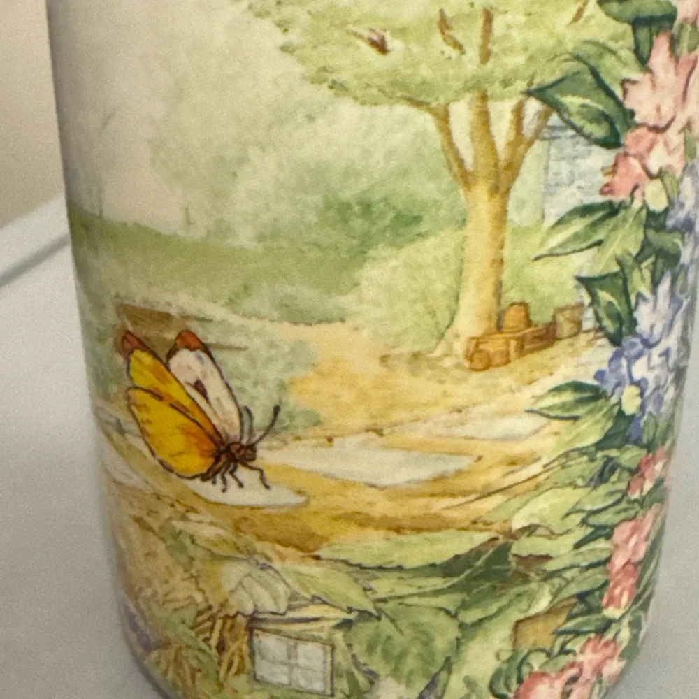 Williams Sonoma Green and Cream Rabbit Mug